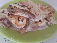 Lavaşta Cheeseburger